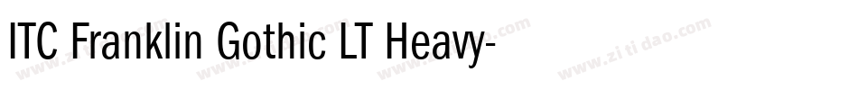 ITC Franklin Gothic LT Heavy字体转换